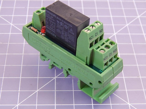 LOT OF 3 PHOENIX CONTACT OMRON G2R-24 UMK-SE RELAYS W/ MODULES T98217