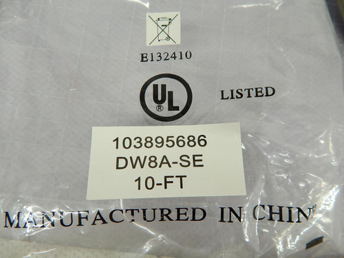 Lot of 4 103895686, DW8A-SE 10 Ft Cables T102656 For Sale