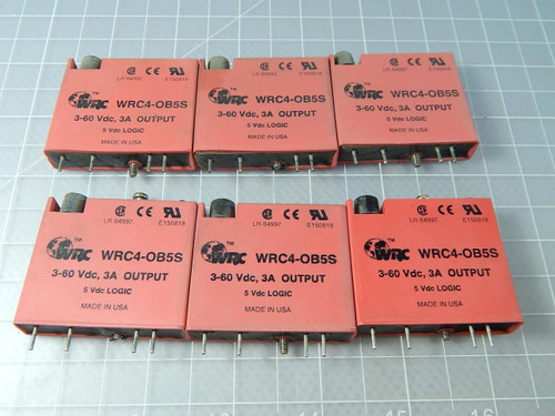 Lot of 6 WRC WRC4-OB5S Relays T105368 For Sale
