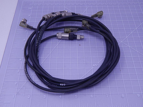 Lot of 4 RST3-RKMWV/LEDA3-224/1 Connecting Cable T114241 For Sale
