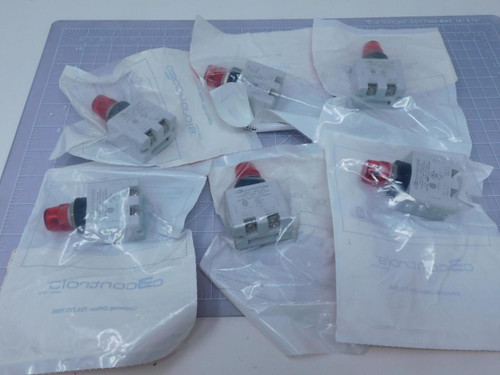 Lot of 6 C3controls MRL120LR-MPLLRD Resistor Light LED Red with Red Lens T119103 For Sale