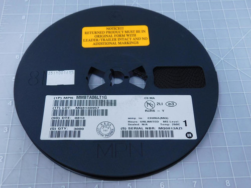 Lot of 3000 ON Semiconductor MMBTA06LT1G Bipolar Transistors - BJT 500mA 80V NPN T118679 For Sale