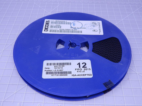 Lot of 3000 Diodes B0540WS-7 Schottky Diodes & Rectifiers 0.5 A 40 V T120627 For Sale