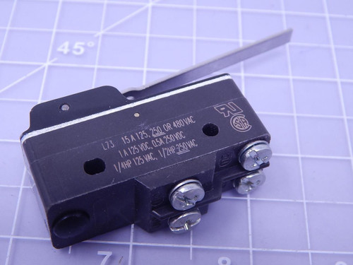 Micro Switch BZ-3AW805551T Basic / Snap Action Switch 15 A 250 VAC 0.9 N Large Basics Z PLUNG LOC T122184 For Sale