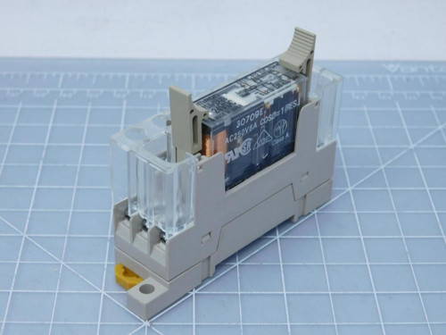 Lot of 6 Omron G7SA-2A2B Relays 24 VDC w/ P7SA-10F Sockets T126703 For Sale