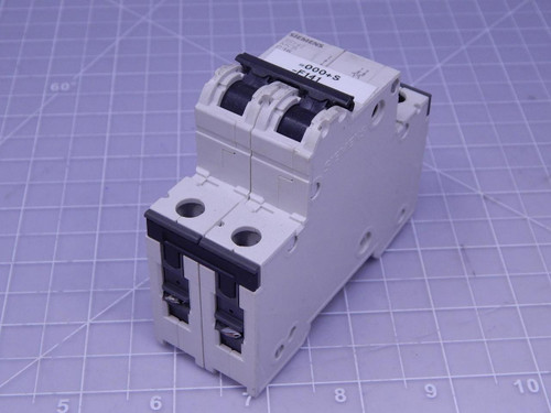 Siemens 5SY4216-7 Supplementary Circuit Breaker 2 Pole 16A C Curve T124577 For Sale