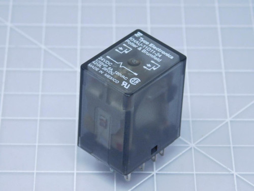 Lot of 5 Tyco KHAU-11D11-24 General Purpose Relays 3 AMP 24 VDC DPDT T125358 For Sale