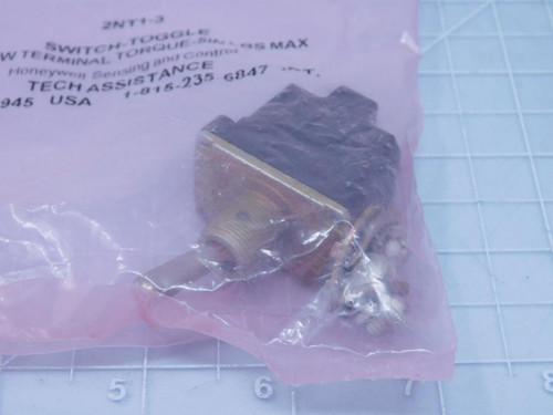 Honeywell 2NT1-3    Toggle Switch 2 Pole 2 Position Standard Lever For Sale