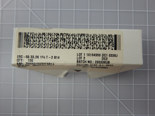 Lot of 85 Vishay RNC55H3322FSB14    Metal Film Resistors 33.2 K Ohm 1 % 0.125 W For Sale