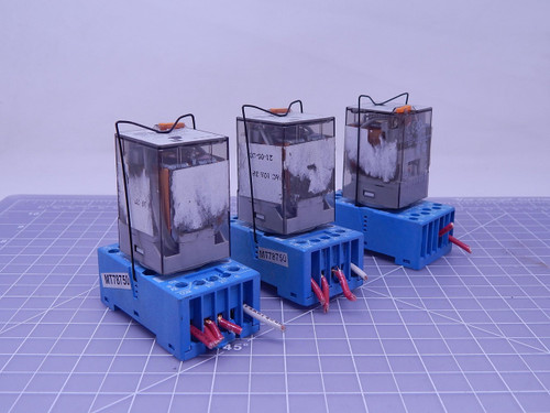 Lot of 3 RINA MT78750    Relays w/ Sockets For Sale