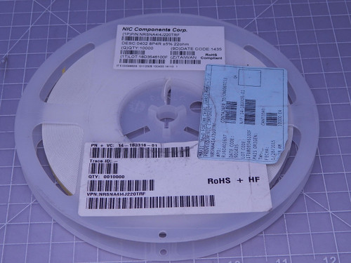 Lot of 10000 Nic Components NRSNA4I4J220TRF    Resistors For Sale