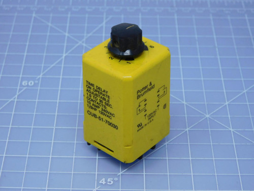 Lot of 2 Potter & Brumfield CUB-51-70030    Time Delay Relay For Sale