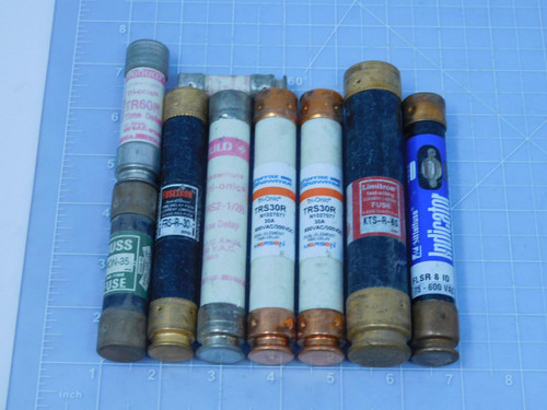 Lot of 9 Ferraz Shawmut TRS30R  Time Delay Fuse For Sale