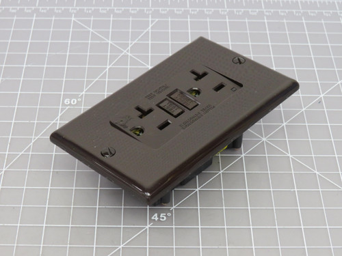 Leviton 7899  Smartlock Pro GFCI Lighted, w/Wallplate Receptacle 20A-125V Feed-through 20A-125V For Sale