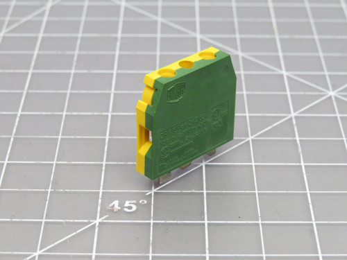Lot of 40 Entrelec 0309372  Miniature DR4/6P Green / Yellow Grounding Block For Sale