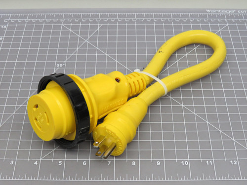 Marinco NEMA 5-15  15A Amp 125V Volt Pigtail Adaptor Plug For Sale