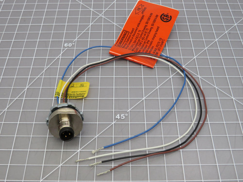 Brad Connectivity 1206151002 LWR4006A18C300 Actuator Cable U-LCK Z2 RCPT MIC 4P MR 1 FT 1/2NPT #22 For Sale
