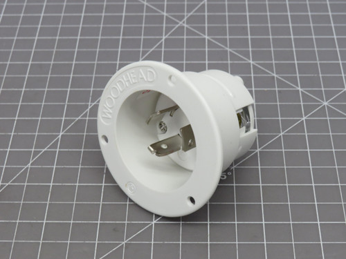 Woodhead 1301490024 2608MB Flanged Receptacle Inlet Non-Nema For Sale