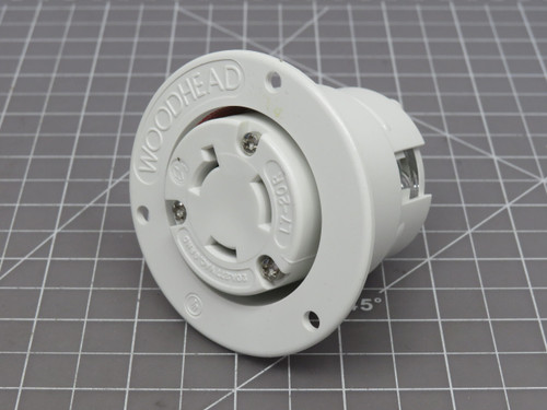Woodhead 1301490041 2749MB Flanged Receptacle Outlet NEMA L7-20 For Sale