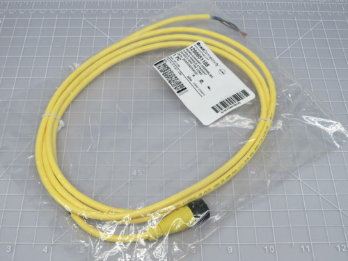 Brad Connectivity 1200651108 803000K05M020 Micro-Change (M12) Single-Ended Cordset 3 Poles Female (Straight) to Pigtail 22 AWG TPE Cable For Sale