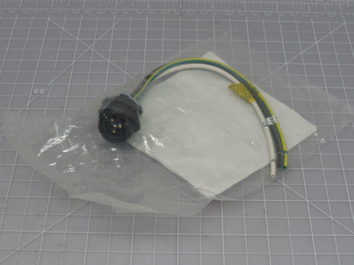 Lot of 240 Brad Power 1300661004 1R3006A20V003G Mini-Change Receptacle 3P Male Black Anodized 16 AWG PVC Leads With Labels Magnobond For Sale