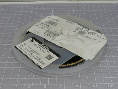 Lot of 2900 Nichia FLX-001-0639 NF2L757GT-V1F1 Mid Power Warm White LED Chip with Data Sheet For Sale