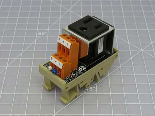 Lot of 3 Weidmuller LTD 991548 905 Single Outlet Receptacle 120VAC For Sale