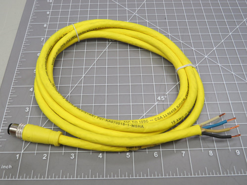 Woodhead 1200651649 804006C02M0201 Actuator Cable MIC 4P M/MP 2M 18/4 SJOOW SS For Sale