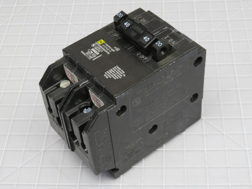 Lot of 5 Square D 0006939 Type HACR Circuit Breaker 40/20 Amp  For Sale