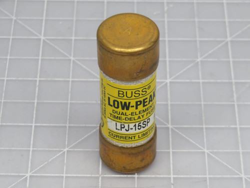 Lot of 4 Bussmann  LPJ-15SP  Low-Peak Time-delay Fuse  For Sale