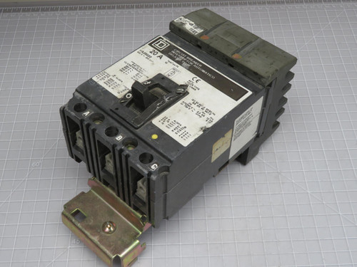 Square D FA36020 Type FA Circuit Breaker 20 Amp 240 VAC 250 VDC   For Sale