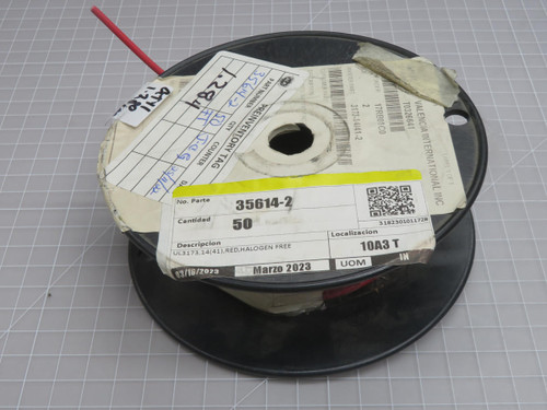 Lot of 50 FT Marzo  35614-2  14(41) Red Hologen Free Red Cable Wire  For Sale