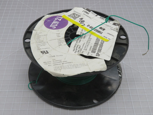 Lot of 200 FT Marzo  11802219-5  22GA 19/34 Green Cable Wire  For Sale