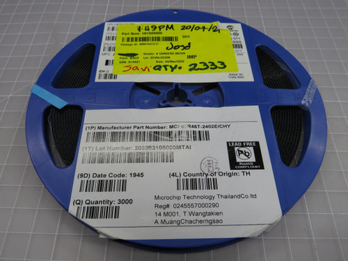 Lot of 2300 Microchip Technology  MCP65R46T-2402E/CHY  Comparator with Voltage Reference CMOS  For Sale