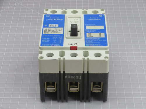 WESTINGHOUSE FDB3015 MOLDED CASE CIRCUIT BREAKER T208043