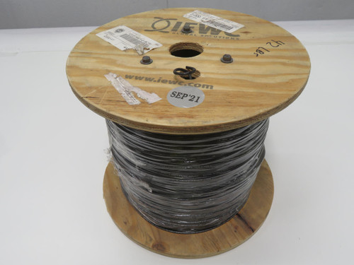 Lot of 2000 FT ICA  10151441-0 BCF  Wire Cable Black Jacket with 1 Conductor Copper  For Sale