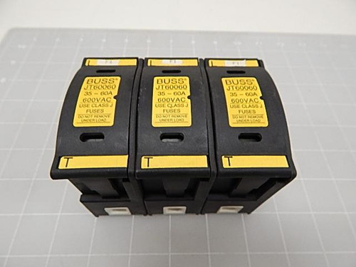 LOT OF 3 BUSS JT60060 FUSES T57216
