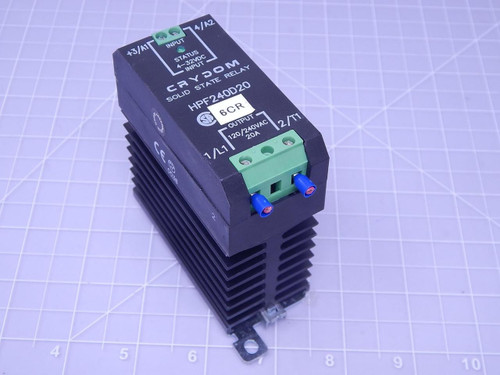 Crydom HPF240D20 Solid State Relay In: 4-32 VDC Out: 120/240 VAC 20 A T123064 For Sale