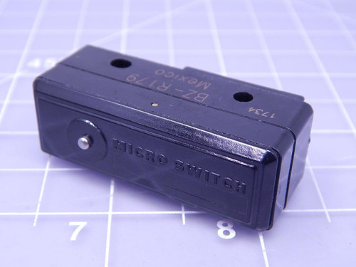 Micro Switch BZ-R179 BZ Series Premium Large Basic Switch, Single Pole Double Throw Circuitry, 15 A at 250 Vac, Pin Plunger Actuator, Solder Termination, Silver Contacts T124062 For Sale