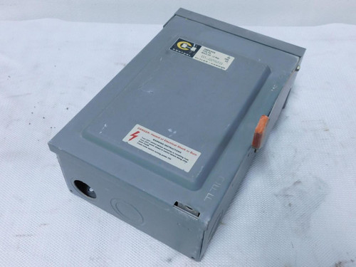 Cutler-Hammer DG222NRB Safety Switch 60 A 120/240 V T127273 For Sale