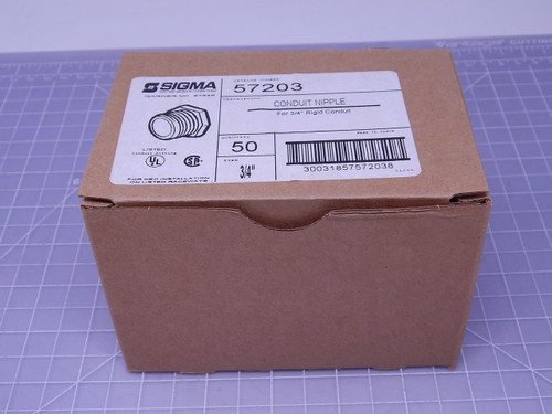 Lot of 50 Sigma 57203    Conduit Nipple For Sale