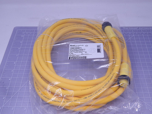 Brad Connectivity 1300100871 114030K12M080   MC 4 P M/F ST/ST 8 M 16/4 AWG TPE Flex Cable For Sale