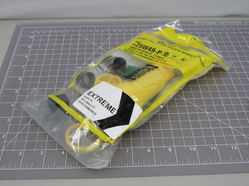 Lot of 10 Woodhead 1301460222 25W49-P Connector with Locking Blade 2 Position/3 Wire NEMA L6-15 250V Cord Grip Body Size F2 For Sale