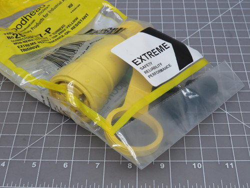 Lot of 5 Woodhead 1301460214 25W07-P Connector with Locking Blade 3 Position/3 Wire Non-NEMA 15A/125V 10A/250V Cord Grip For Sale