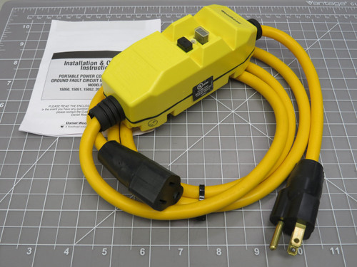 Woodhead 15050-6 80209 Safe-T-Chek Cordset W/Molded Plug & Connector For Sale