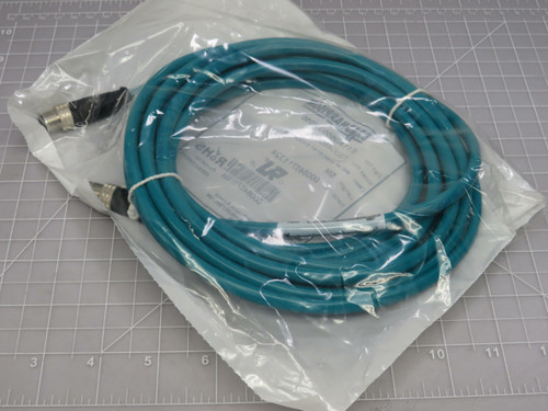 Brad Harrison 1300480090 E11A06003M050 Micro-Change (M12) Double-Ended Cordset 4 Poles Male (Straight) to Male (Straight) 24 AWG PVC Cable For Sale