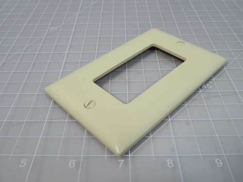 Pass & Seymour 1595-I  Ivory GFCI Duplex Receptacle Cover  For Sale