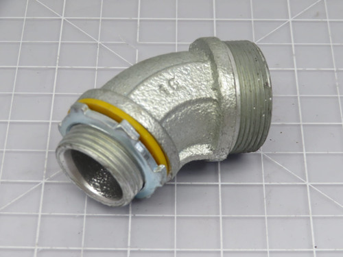 Lot of 7     45-Degree Elbow Liquid-Tight Connector 3/4"  For Sale