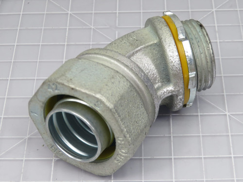 Lot of 22     45-Degree Elbow Liquid-Tight Connector 1"  For Sale