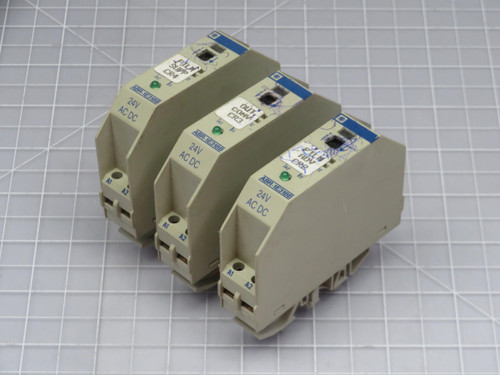 Lot of 3 Schneider  ABR-1E318B  Interface Relay  For Sale